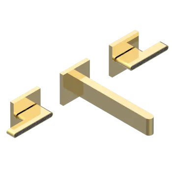 Смеситель для раковины THG Icon-x Carbone Gold A Manettes U7T-F01-40GB полированное золото