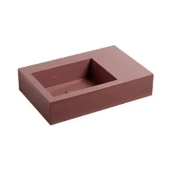 Раковина накладная Cielo I Narcisi NALAMSXSF CO 76 см левая красный