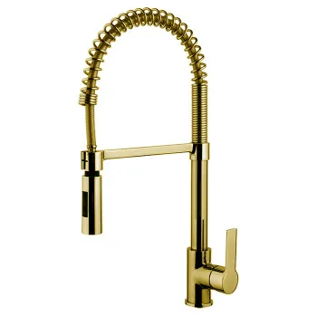 Смеситель для кухни Fima Carlo Frattini Kitchen на 1 отверстие, Mast, H48, золото F3147/1OR