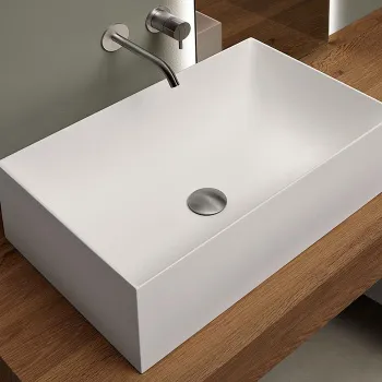 Раковина Antonio Lupi Stratos 40х63, без отв., белый А0002423894