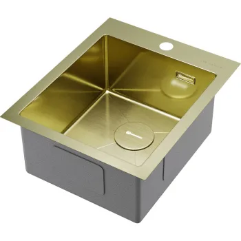 Мойка кухонная Omoikiri Akisame 41-LG светлое золото 4973080