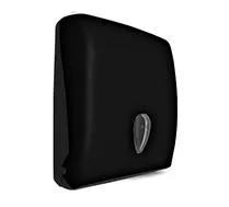 Диспенсер для полотенец пластмассовый черный Nofer Black 04020.N