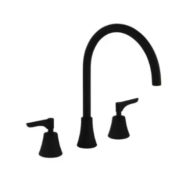 Смеситель для раковины Ramonsoler Adagio на 3 отверстия чёрный 914201MLNM