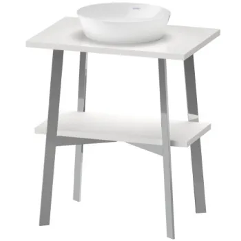 Duravit Cape Cod Раковина накладная круглая d430 мм, без отверстия под смеситель, цвет внутри - белый, снаружи - белый