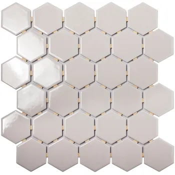 Керамическая мозаика Starmosaic Geometry Hexagon Small Grey Glossy (mt20116) 265x2786 шт