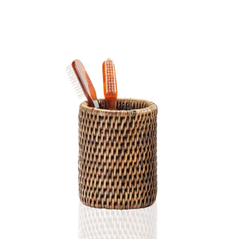 Стакан настольный Decor Walther Basket BER ротанг темный 931892