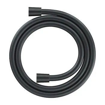 Duravit Шланг для душа защита пережима шланга, с коническим наконечником шланга, соединительная резьба 1/2“, 1600 мм, черный матовый