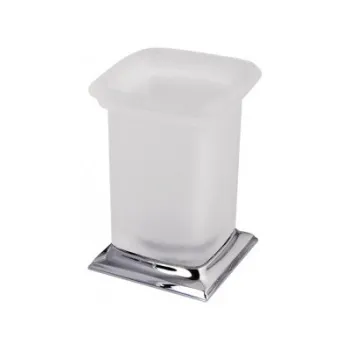 Стакан настольный Colombo Portofino хром/матовое стекло B3241.CR-VAN