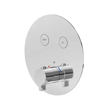 Смеситель для душа термостат Newform Xt на 2 источника, переключение - кнопки, для 27751, хром 70402E.21.018