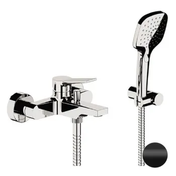 Смеситель для ванны Remer Slash & Dot  Slash черный матовый SL02NO