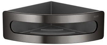 Угловая корзинка для душа Keuco Elegance 11657350001 титан чёрный шлифованный\антрацит