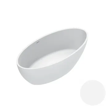 Ванна из искусственного камня 165×80 h52 Catalano Vasche Solid со слив-переливом Bianco satinato 7239010021