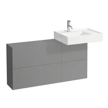 Laufen Kartell Тумба под раковину справа, 1200х270х610мм, с 1 дверцей и 2 створками, цвет: сланцево-серый