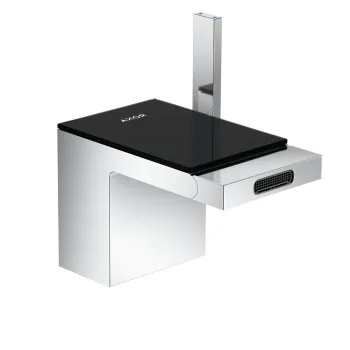 Панель для смесителя Axor MyEdition  47902600 хром/черное стекло