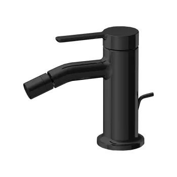 Смеситель для биде Fima Carlo Frattini Snap на 1 отверстие, с донным клапаном, чёрный матовый F3112NS