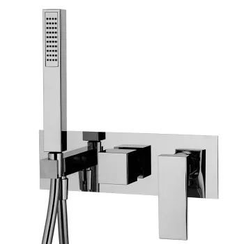 Смеситель для душа Fima Carlo Frattini Zeta встраиваемый, с ручным душем, 2 источника, хром F3989WX2CR