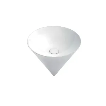 Раковина CONO подвесная Kerama Marazzi 44 5x44,5x35см без отв. под смеситель, без перелива, белый глянцевый CO.wb.44