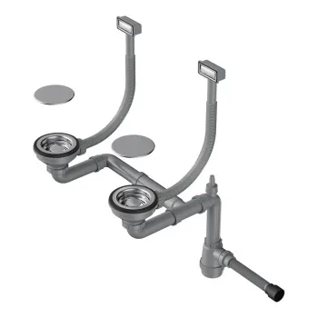 Сифон для мойки Omoikiri WK-2C-IN нержавеющая сталь 4956476