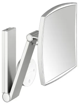 Косметическое зеркало с подсветкой Keuco Ilook_move 20 17613219002 увеличение х5, сталь