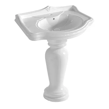 Раковина накладная Azzurra Jubilaeum 72х54х32, с 1 отв. под смеситель, белый JULA07254T0MBI*1