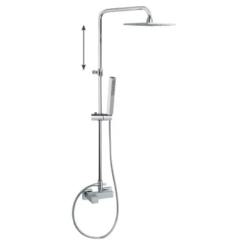 Душевая система Ramonsoler Kuatro без излива с регулировкой высоты 4758RK250