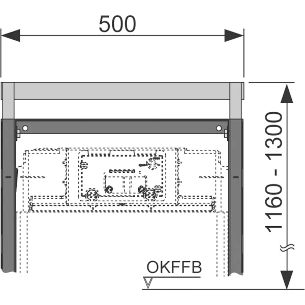 Крепление инсталляции с регулировкой высоты Tece Teceprofil 9380002