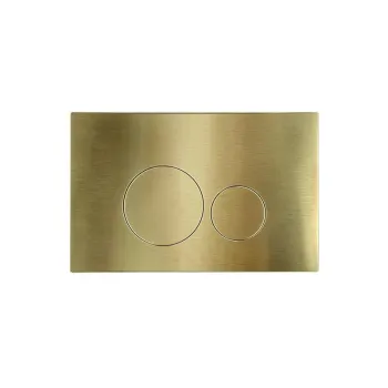 Клавиша смыва NEMO  круглые кнопки брашированное золото NMFD023M-BG