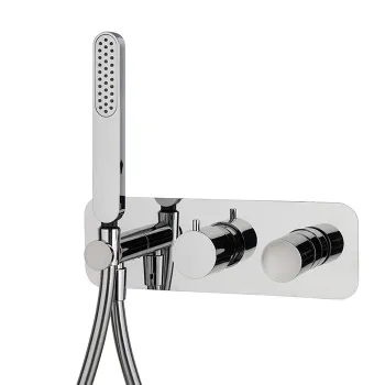 Смеситель для душа Fima Carlo Frattini Nomos Go встраиваемый, на 2 источника, с ручным душем, хром F4179WX2CR