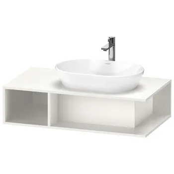 Duravit D-Neo Тумбочка подвесная компакт, 260x1000x550 мм, 1 открытое отделение на левой стороне, цвет: белый высокоглянцевый