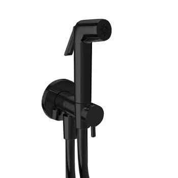 Гигиенический комплект Almar подключение на холодную воду, черный матовый E136003.MB