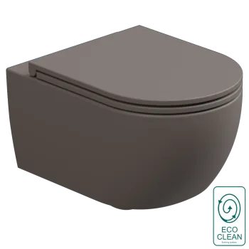 Чаша подвесного унитаза GSG Ceramic Design Like White/Tortora Matt LKWCSOECBI000/029