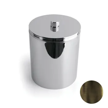 Ведро мусорное с крышкой Bertocci Officina 01 200xh250, темная бронза 12775258800