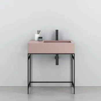 Раковина накладная Cielo I Narcisi NALAMDXSF CP 76 см правая розовый