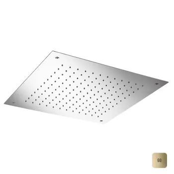 Душевая лейка потолочная Almar 500х500, 1 режим, Gold Polished PVD, E044024.GO