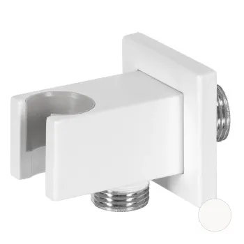 Держатель ручного душа Remer с подключением шланга белый матовый (BO) 337QBO