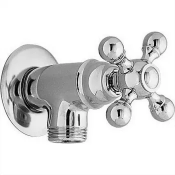 Вывод из стены с держателем для душевой лейки Cisal Arcana хром AR00364021