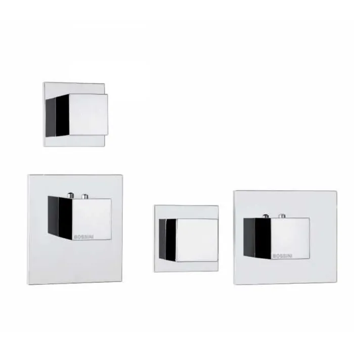 Bossini Cube Смеситель для душа, встраиваемый, термостатический, с переключателем на 2 источника, цв