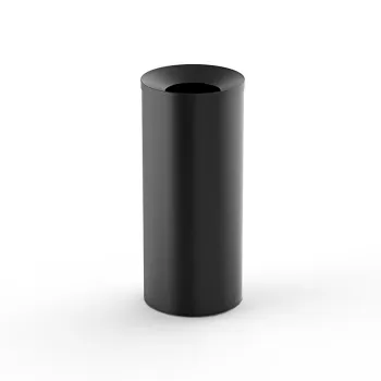 Мусорный бак DW Decor Walther 230 с внутренним ведром для торгового центра, черный матовый 615560