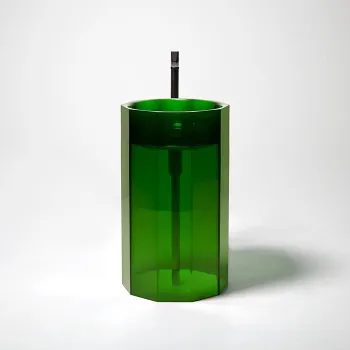 Раковина Antonio Lupi Vitreo 50х89, без отв., слив в пол, Cristalmood, Bottiglia А0002423938