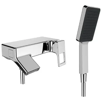 Laufen Sense смеситель для ванны-душа настенного монтажа, с ручным душем sense, шланг ПВХ 1500 мм, цвет хром