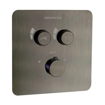 Смеситель для душа Ramonsoler RS-Smart встраиваемый термостатический на 2 выхода графит 85T201SGR