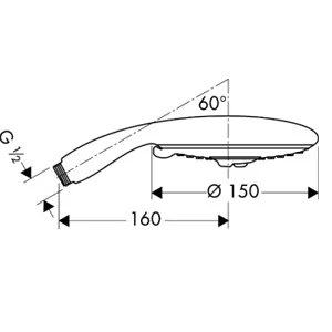 Ручной душ 150 mm Hansgrohe Raindance E 28500000