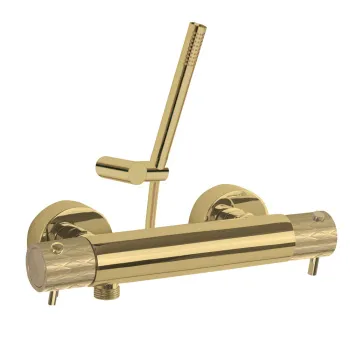 Смеситель термостатический Ramonsoler Odisea для душа с душевым комплектом joya золото 593401DOC