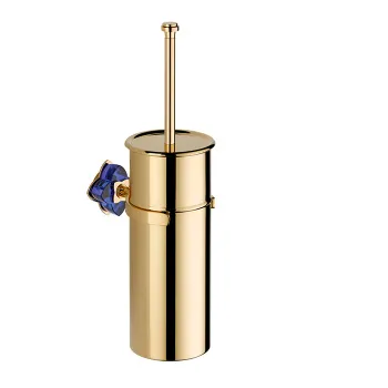 Ёршик для унитаза THG Petale De Cristal Bleu U6B-F01-4720C полированное золото