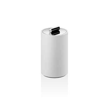 Баночка универсальная Decor Walther Stone DMD M 13x8 с крышкой, белый/хром 971354