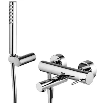 Смеситель для ванны Fima Carlo Frattini Spillo Up настенный, с ручным душем, хром F3034NCR