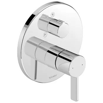 Duravit D-Neo Смеситель для душа, на 2 источника, встраиваемый (внешние части) цвет: хром