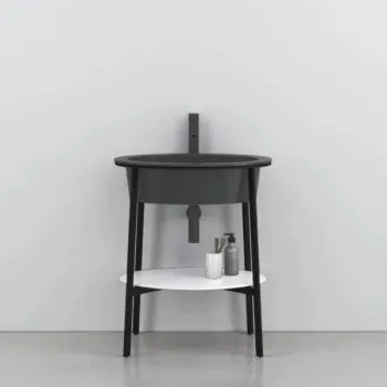 Раковина встраиваемая Cielo I Catini Catino Oval CALAOF BA 70 см черный