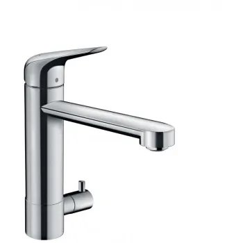 Смеситель для кухни hansgrohe Focus M42, 180, 1jet 71813000 с запорным вентилем