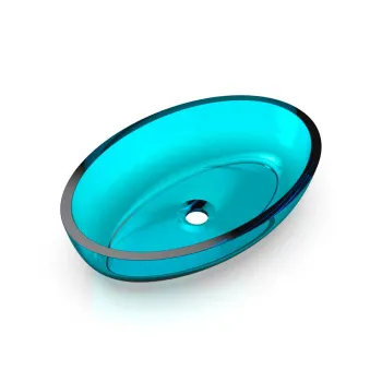 Раковина KNIEF Oval Shape цвет Aquamarin Blue 100 (Deepsky blue 0700-070-02) 70201100